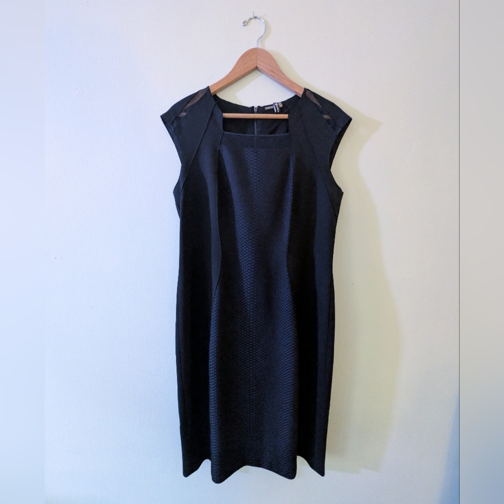 Elie Tahari Aiden Mesh Sheath Dress Size 14